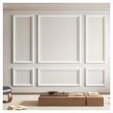 Art3d White Wall Molding Set of 6 Pcs