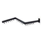 YIYIBYUS Black Wall Garment Rack 47.2x3.5in