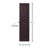 Ply Gem 15x47 in. Raised Panel Shutter