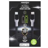 PowerXcel 4ft Type-C to Lightning Cable