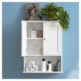 VANIRROR 24x30 White Wall Cabinet