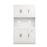 White Kitchen Pantry Storage Cabinet