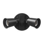 Defiant 2-Head Black Outdoor Flood Light