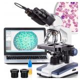 AmScope LED Binocular Microscope 40X-2500X