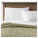 Threshold King Channel Stitch Velvet Quilt