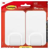 Command 15 Lb XL Wall Hook White
