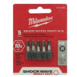Milwaukee 2 Square 1 Insert Bit 5-Pk