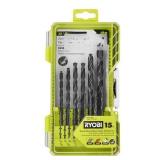 RYOBI Black Oxide Drill Bit Set 15pc