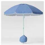 Sun Squad 8.5 Navy Outdoor Umbrella