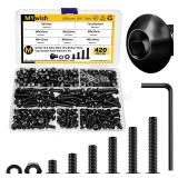 MYWISH 420Pcs M5 Nuts  Bolts Assortment