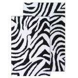 Chesapeake Zebra Bath Rug Set 21x34  24x40