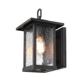 LNC 1-Light Black Outdoor Wall Lantern