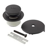 Matte Black Toe Touch Drain Kit