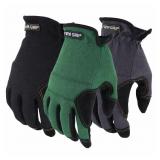 Firm Grip Medium 3-Pair Work Gloves
