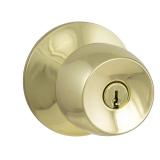 Defiant Polished Brass Door Knob
