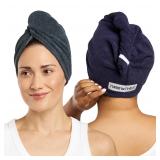 Turbie Twist 2-Pack Large Microfiber Hair Towel