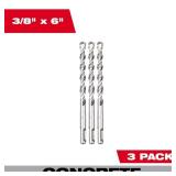 Milwaukee SDS-Plus Drill Bit 38x6in 3pk