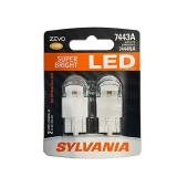 SYLVANIA 7443 T20 ZEVO Amber LED Bulb 2ct
