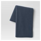 Threshold Oversized Blue Throw Blanket