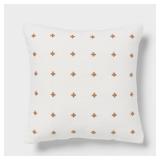 Threshold Plus Stitch Pillow Light Brown
