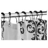 Moda At Home 12pk Black Shower Hooks
