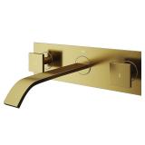 VIGO Wall Mount Faucet Matte Brushed Gold