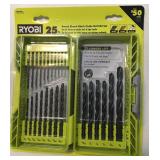 RYOBI 25-Pc Black Oxide Drill Bit Set