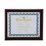Asrnten Mahogany 8.5x11 Document Frame