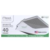 Mead 10 White Envelopes 40 Ct.