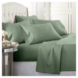 Luxury Home King 6Pc Bed Sheet Set