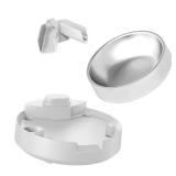 Molypet White Double Cat Food Bowls