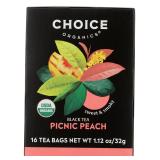 Choice Organic Teas Peach Black Tea 16 CT