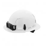 Milwaukee White Vented Full Brim Hard Hat