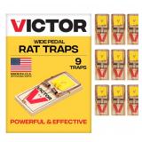 Victor Wide Pedal Humane Rat Traps 9 Pack