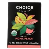 Choice Organic Teas Peach Black Tea 16 CT