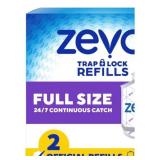 Zevo Full Size Insect Trap Refills 2 Pack White