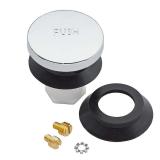 Everbilt 2 in. Chrome Toe-Touch Drain Stopper