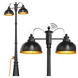 APOTO 94 Double-Head Outdoor Post Light
