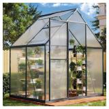 Sizzim 4x6ft Polycarbonate Greenhouse