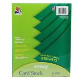 Pacon 8.5x11 Emerald Green Card Stock 100 Sh