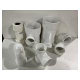 White PVC Pipe Fittings Bundle