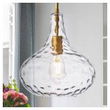 MERINEA 11in Glass Pendant Light Gold