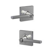 SCHLAGE Latitude Lever Privacy Chrome