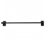 StyleWell Black Magnetic Curtain Rod 16-28in