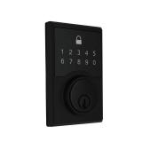 Defiant Square Matte Black Electronic Deadbolt
