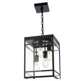 QueeuQ 16 Black Outdoor Hanging Light