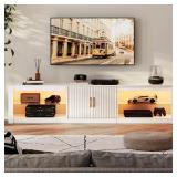 Bestier 80 Oak TV Stand