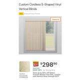 LEVOLOR S-Shaped Vertical Blinds 76x84
