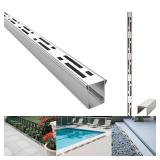 Facoba SS Pool Deck Drain 2.3x19.6