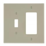 Leviton 2G 1TGL 1DECO Midway Wall Plate